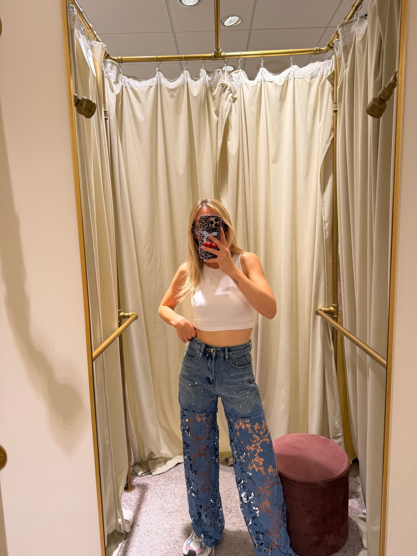 PRE-ORDER Denim Flowers Jeans