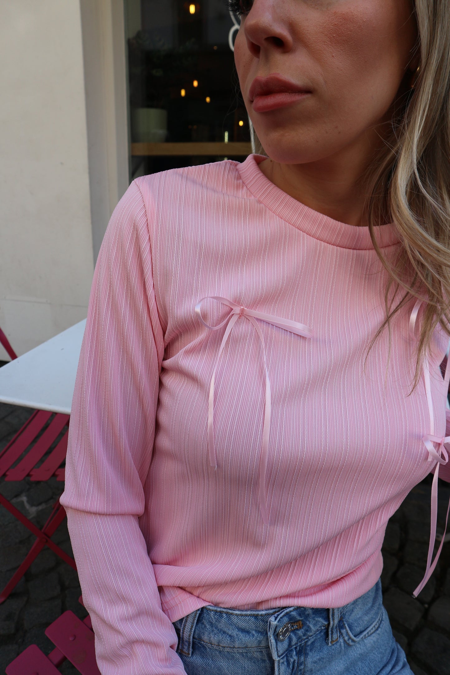 Bows On Top Pink