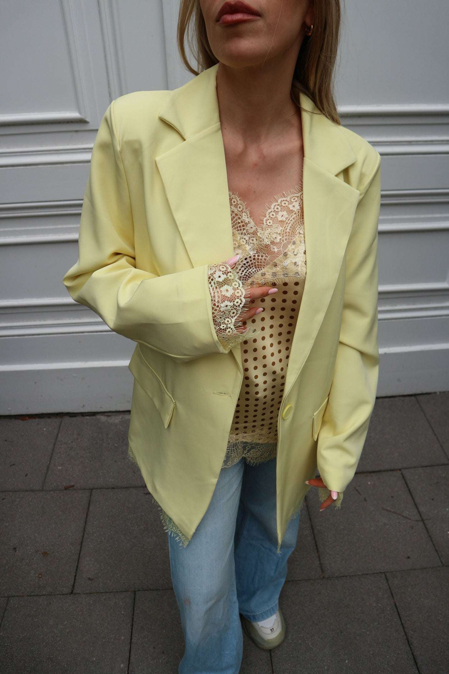 Polkadot Top Yellow