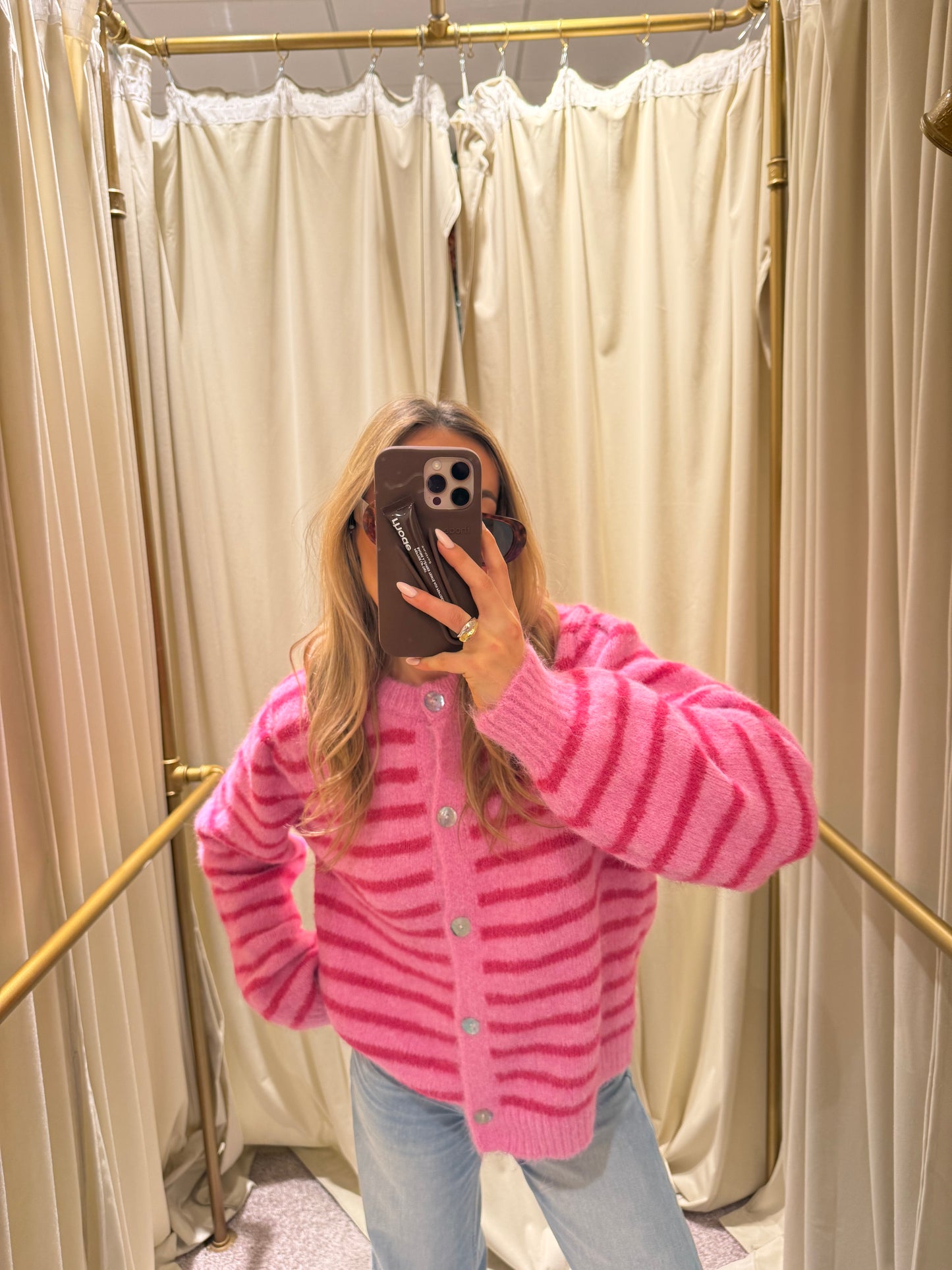 Striped Knit Bubblegum