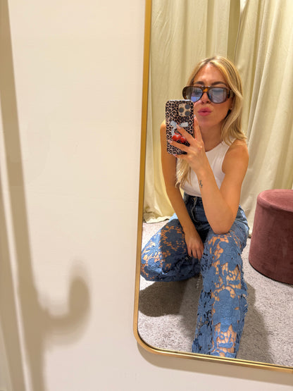 PRE-ORDER Denim Flowers Jeans