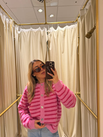 Striped Knit Bubblegum