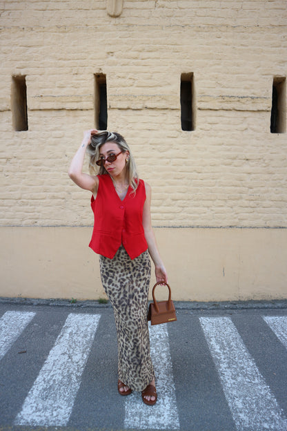 Red Lipstick Vest