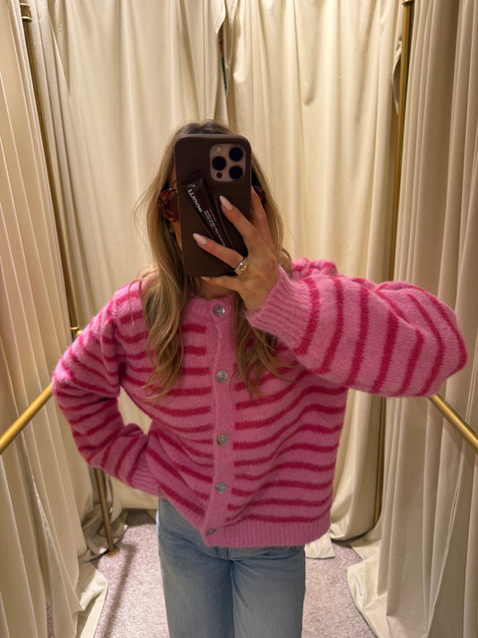 Striped Knit Bubblegum