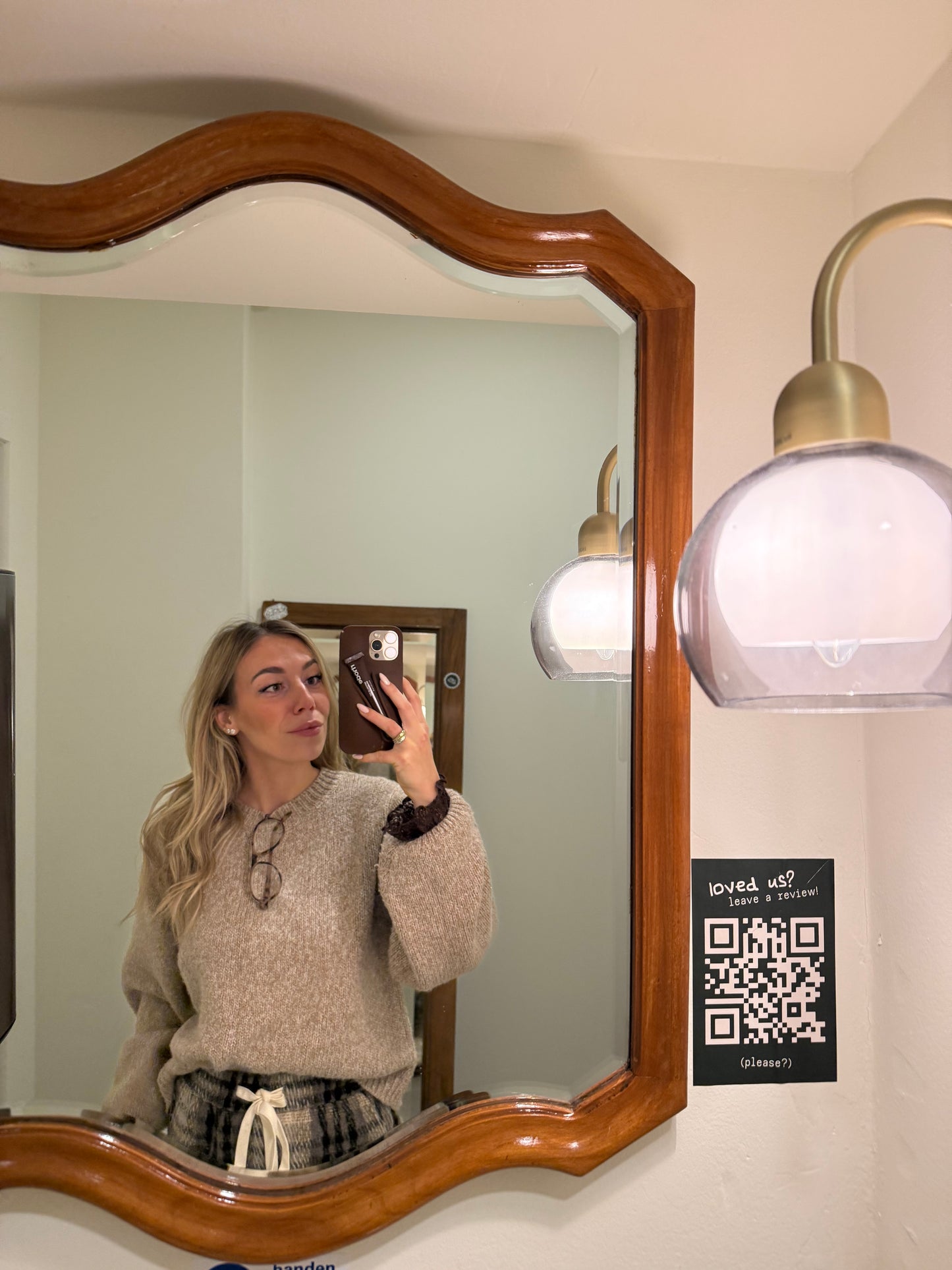 Beige Open Back Knit