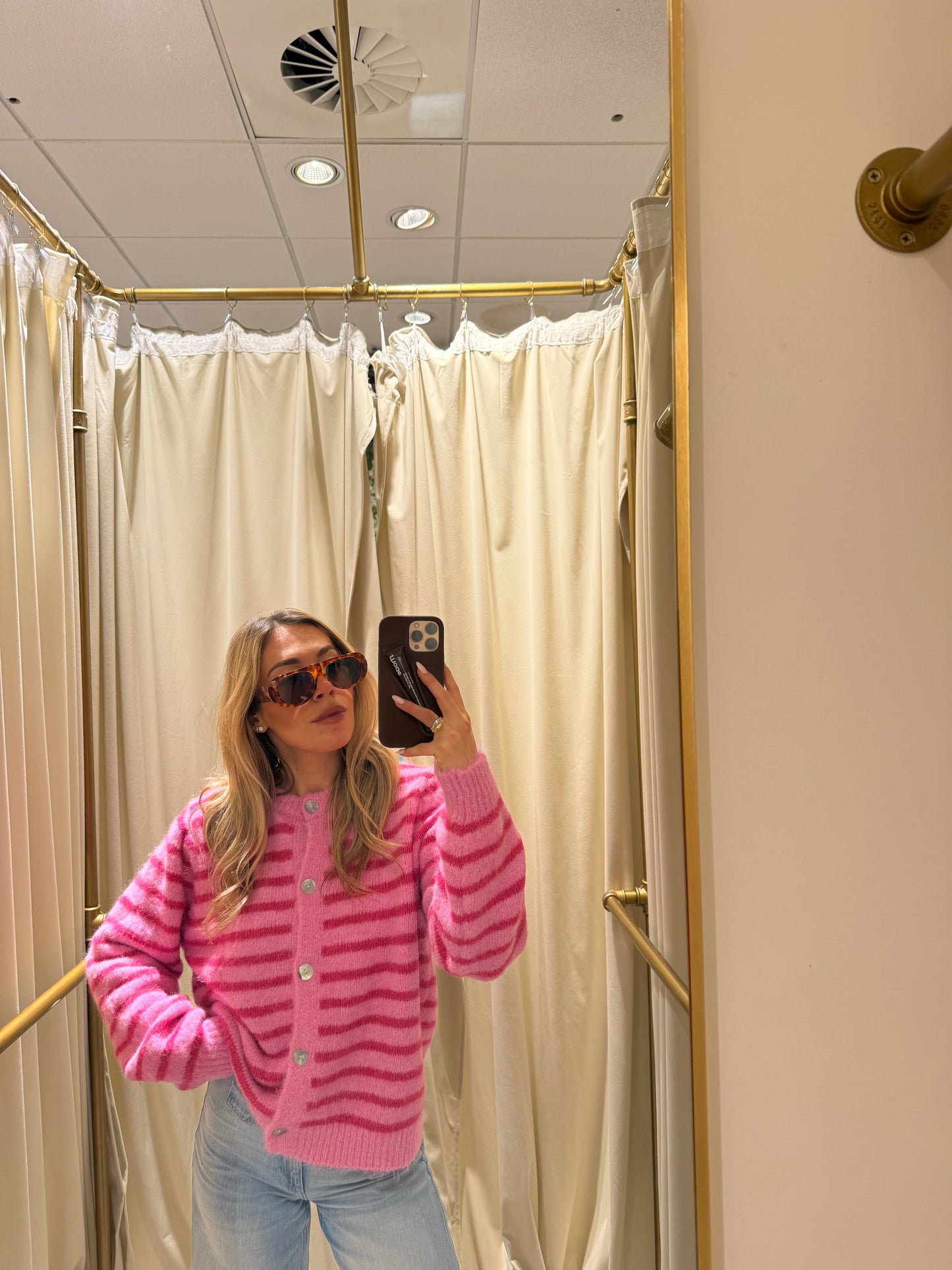 Striped Knit Bubblegum