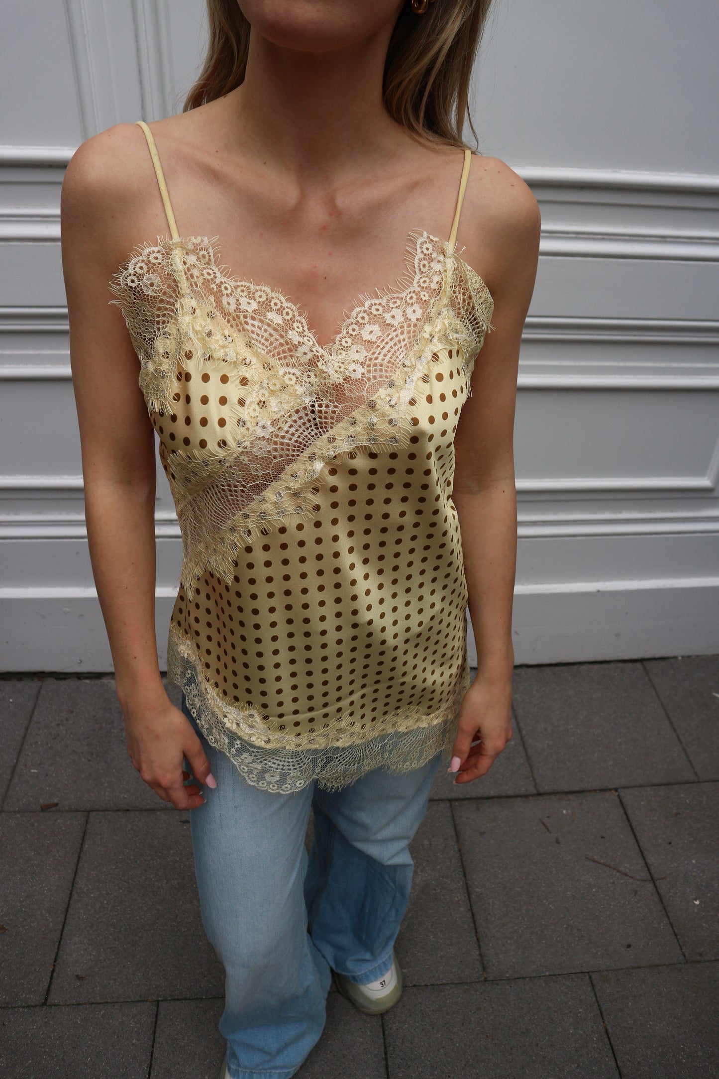 Polkadot Top Yellow