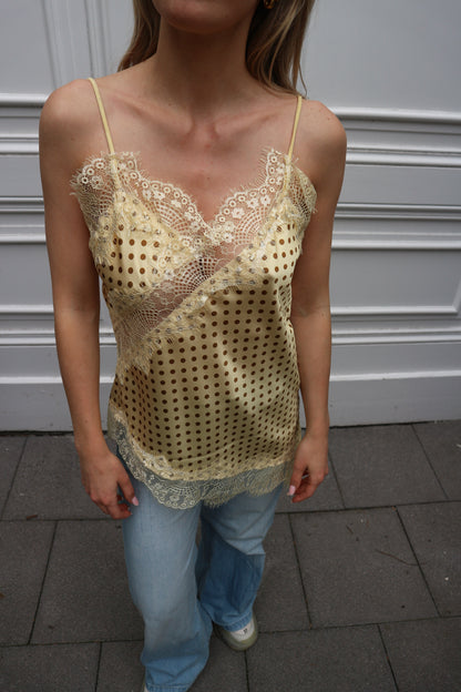 Polkadot Top Yellow
